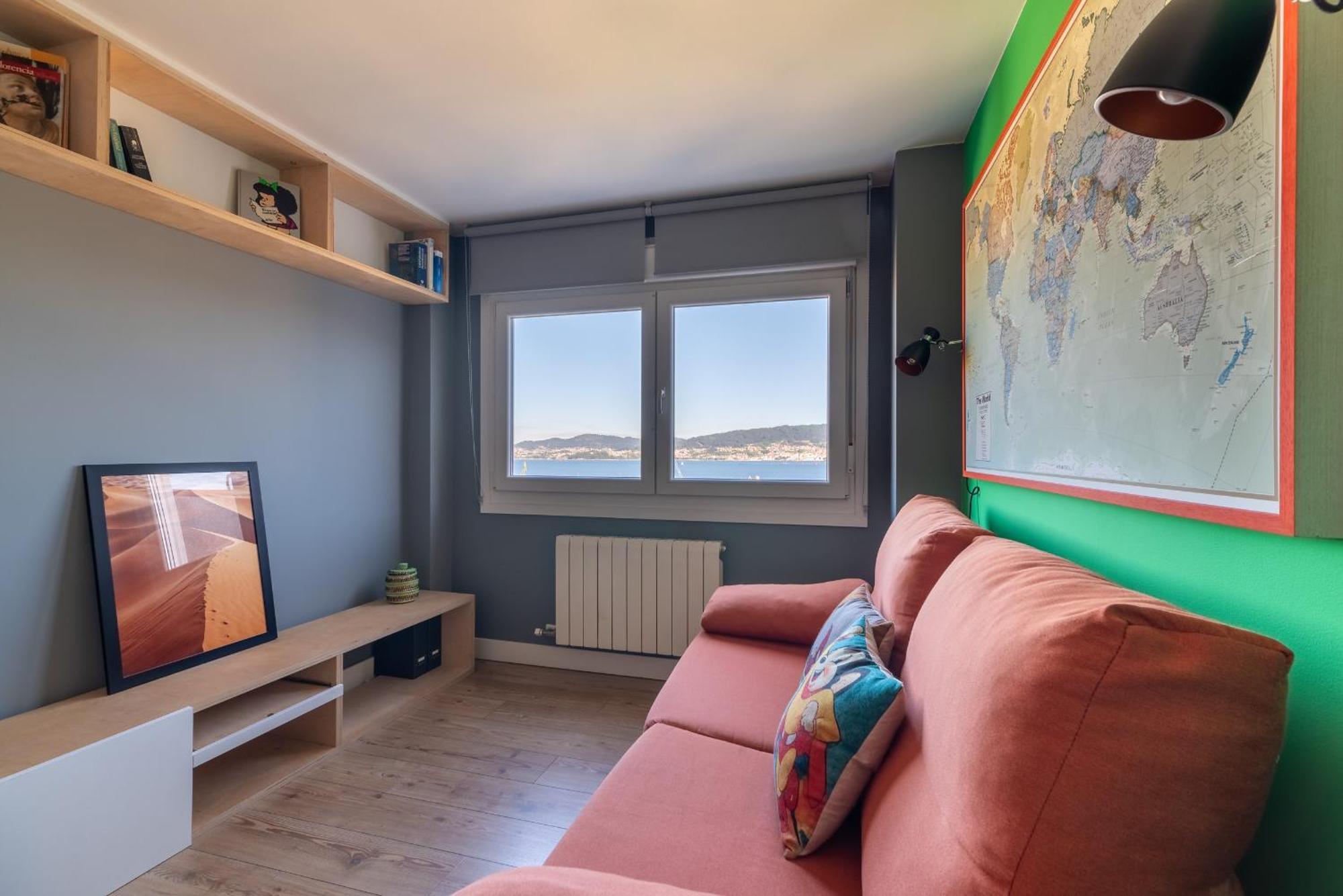 Apartamento Vistas Ria Con Parking Vigo Esterno foto